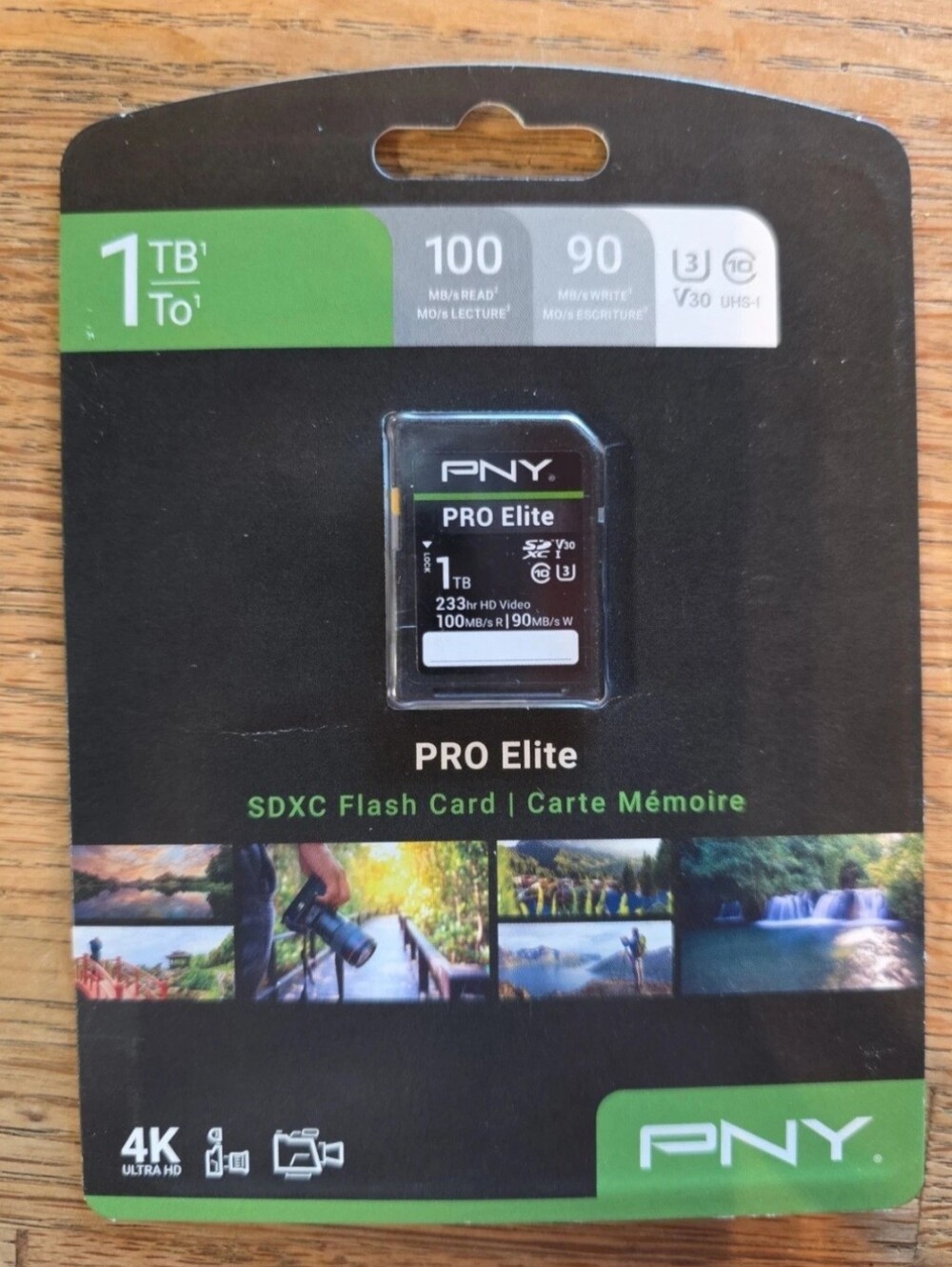 NEW~PNY 1TB PRO Elite C10 U3 V30 SDXC Flash Memory Card, 4k Ultra HD